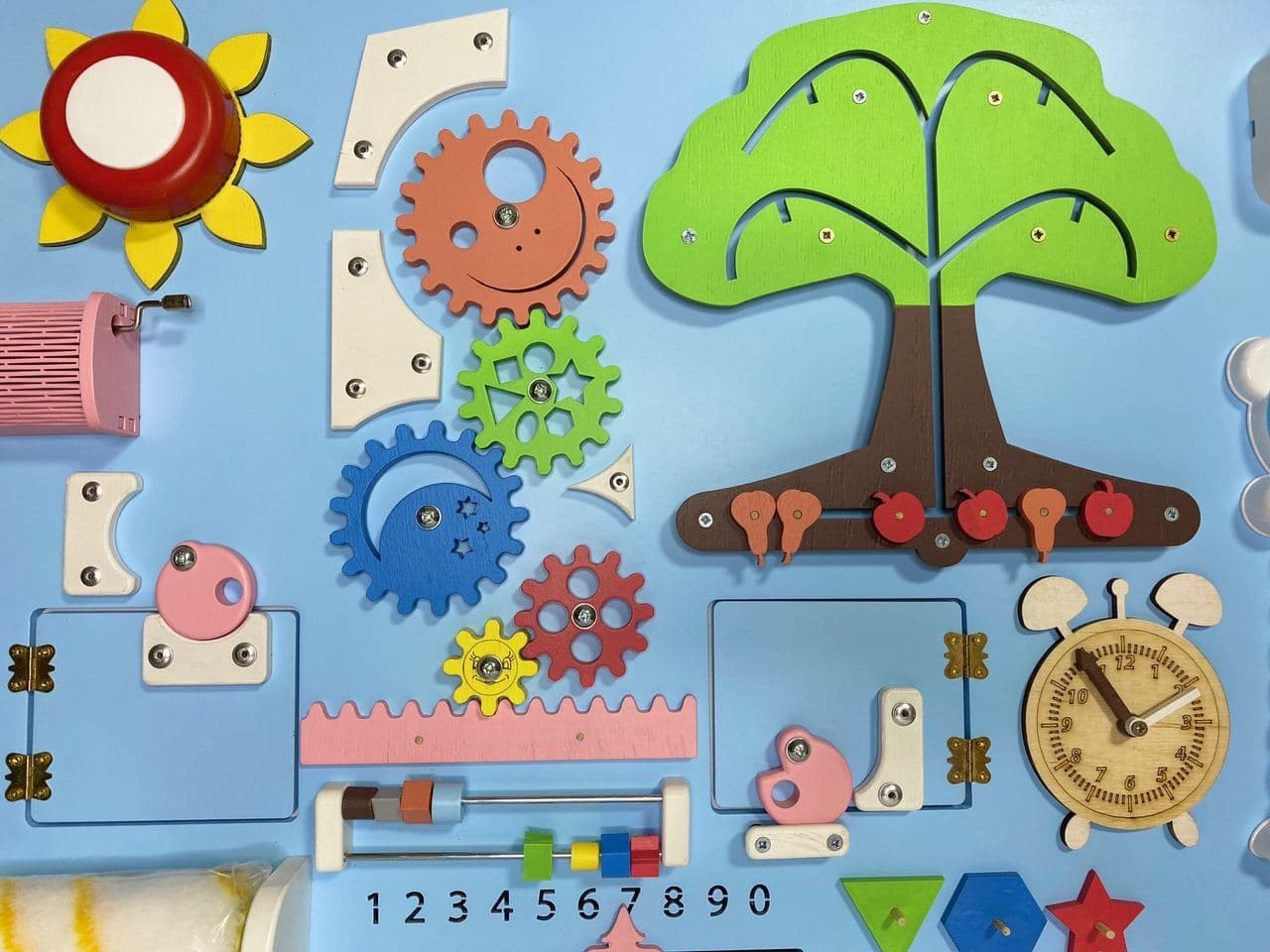 

Бізіборд -ігрова дошка Woodenstar 600х400 Колір Голубий