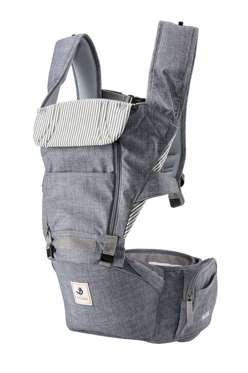 

Хіпсіт Переноска Рюкзак Кенгуру Pognae (Понье) N5 all new 2 в 1, колір Denim Gray Джинсовий Сірий