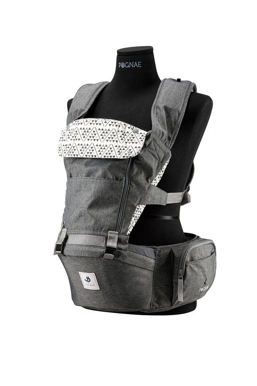 

Хіпсіт Переноска Рюкзак Кенгуру Pognae (Понье) N5 all new 2 в 1, колір Denim Gray Джинсовий Сірий