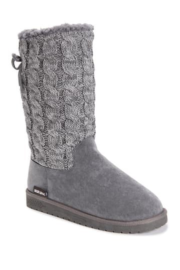 

Уги Muk Luks Skylar Cable Вязаные из искусственного меха ,серый,1000015, 36р.