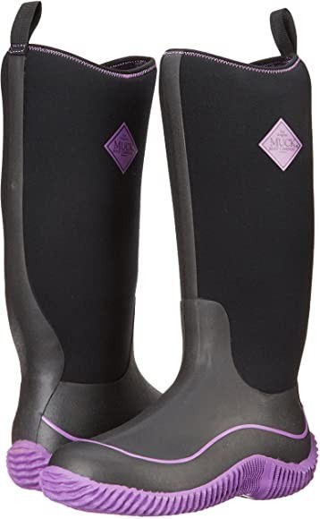 

Сапоги Muck Boots резиновые с теплой подкладкой Hale черный,фиолетовый HAW500 37р. (стелька прибл. 23 см )