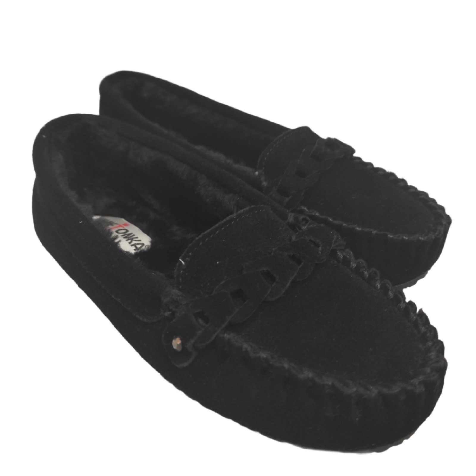 

Мокасины Minnetonka Linkley slippers черный 40760 38р.(стелька 23 см)