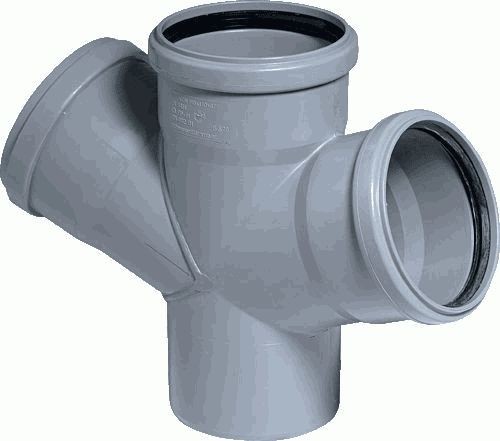 

Хрестовина для внутрішньої каналізаційної труби (HTDA) 110\110\67°