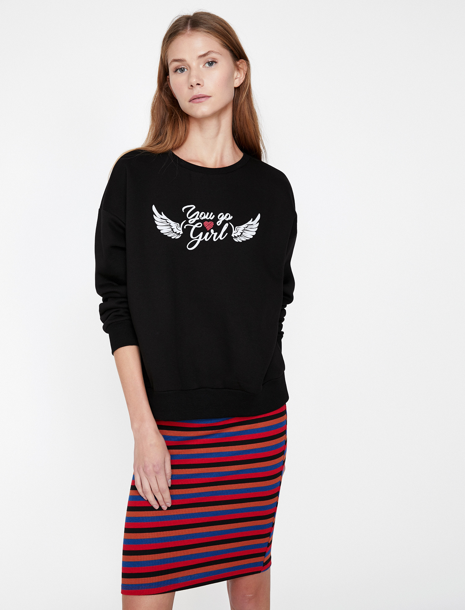 

Свитшот Koton 9KAL11196JK-999 L Black