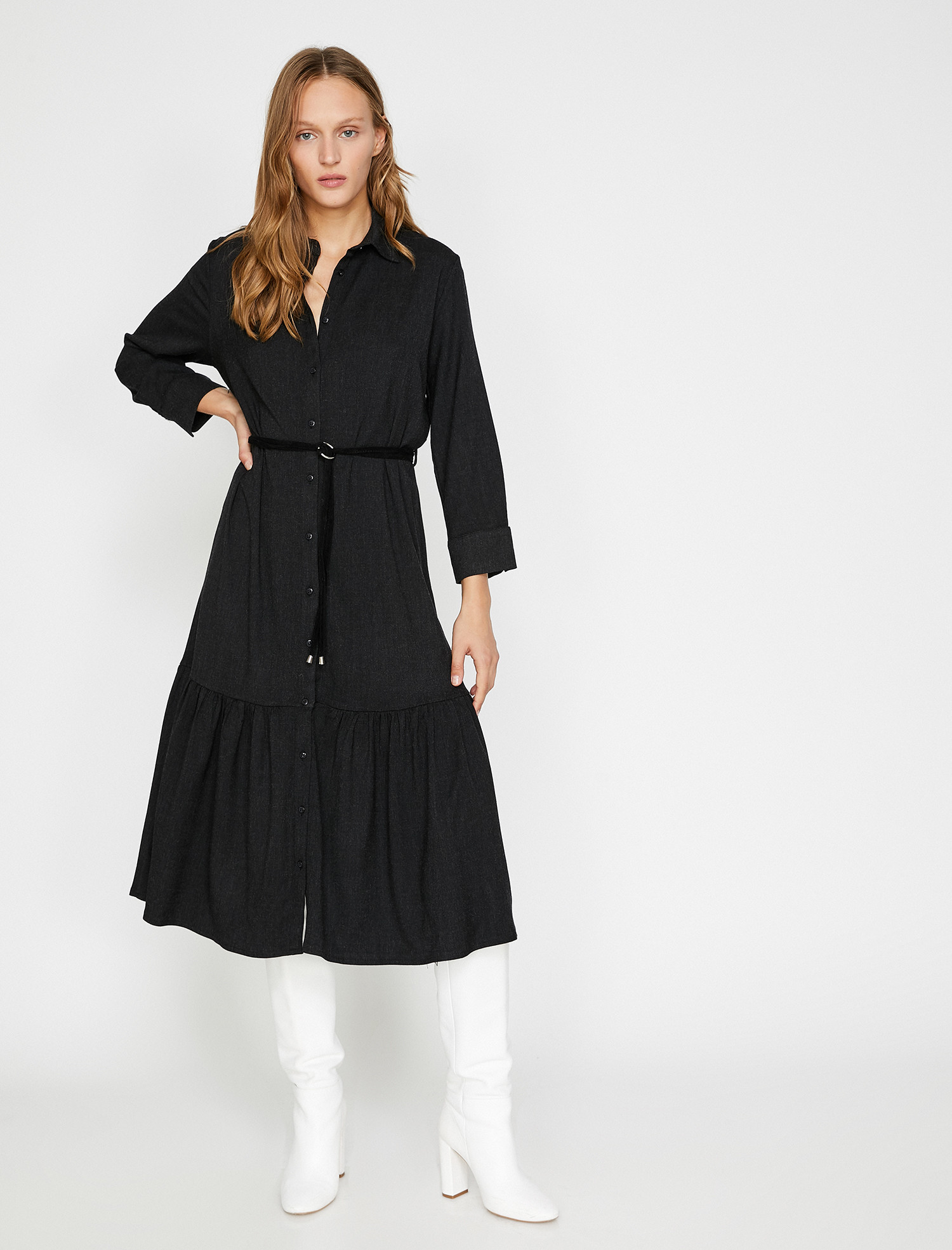 

Платье Koton 0KAK88577PW-999 34 Black