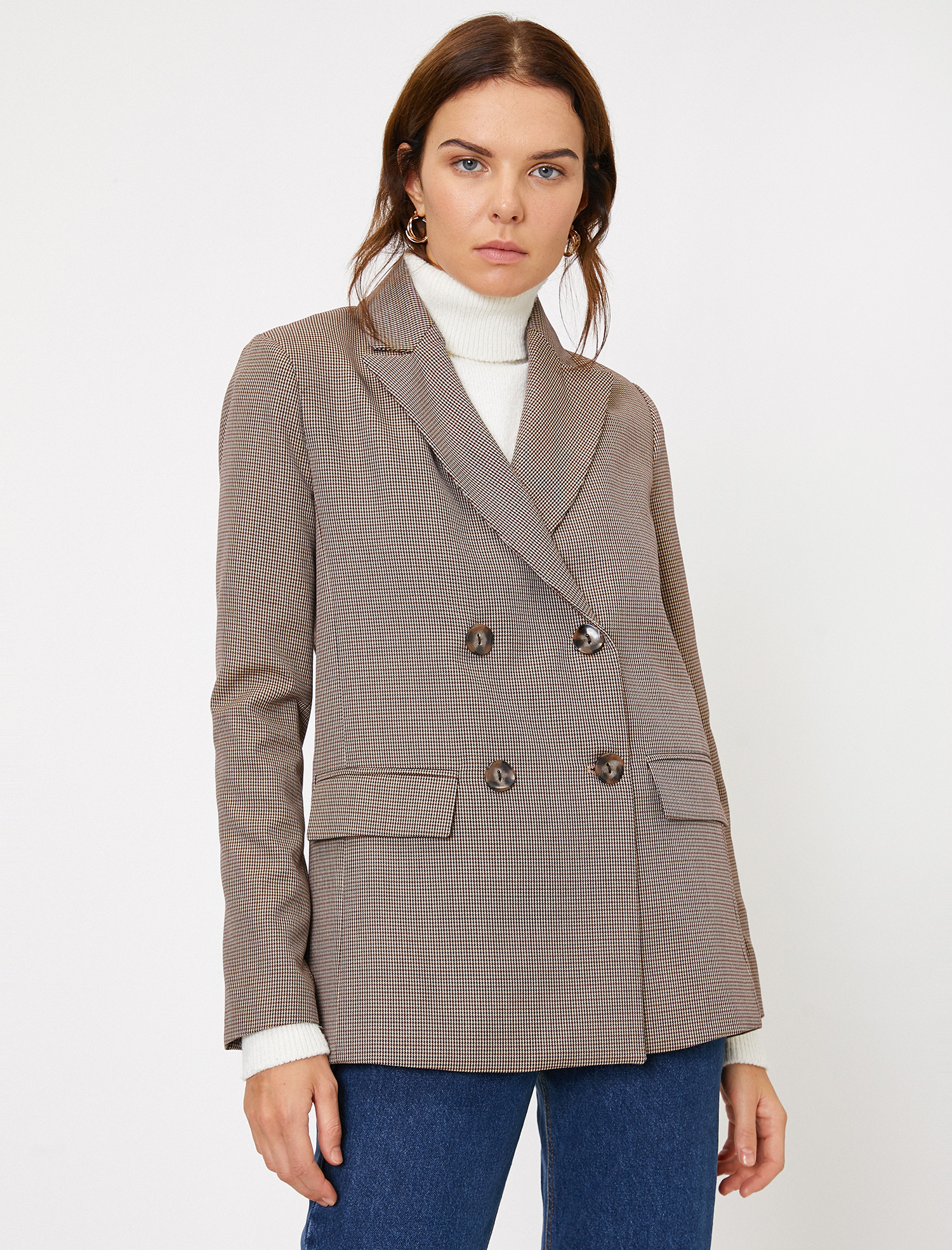 

Пиджак Koton 0KAK56268IW-19R 40 Brown Check