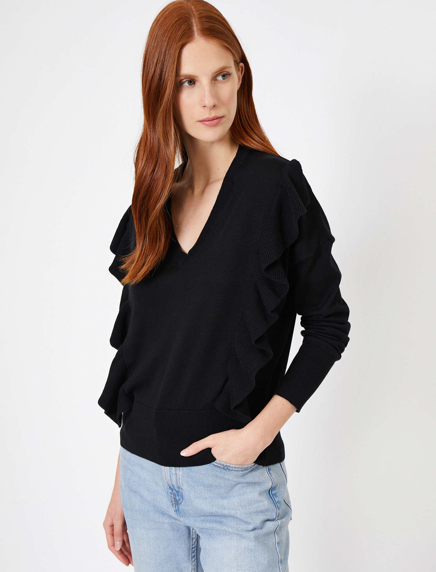 

Пуловер Koton 0KAK92380HT-999  Black, Пуловер Koton 0KAK92380HT-999 S Black