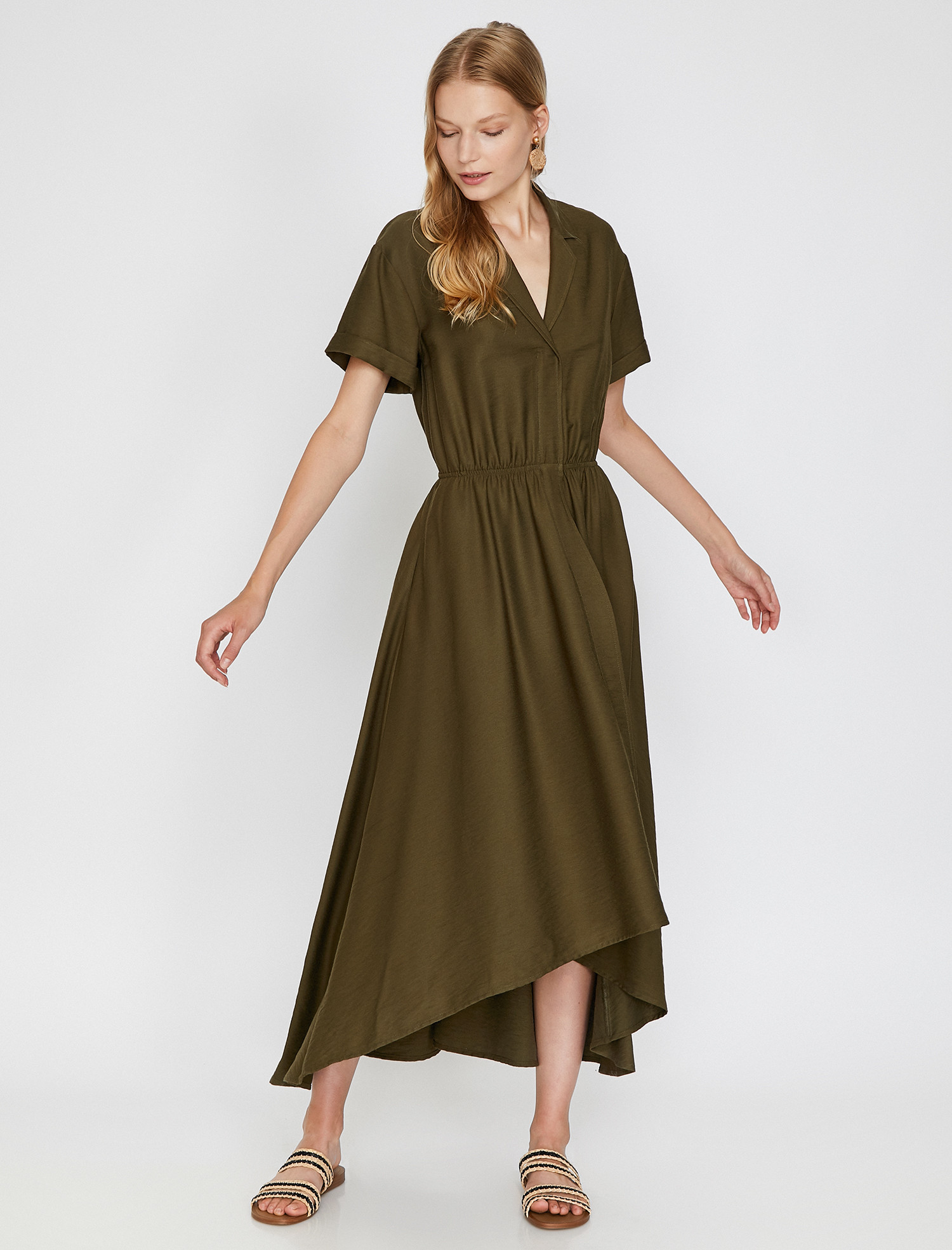 

Платье Koton 0KAK88778CW-878 34 Khaki