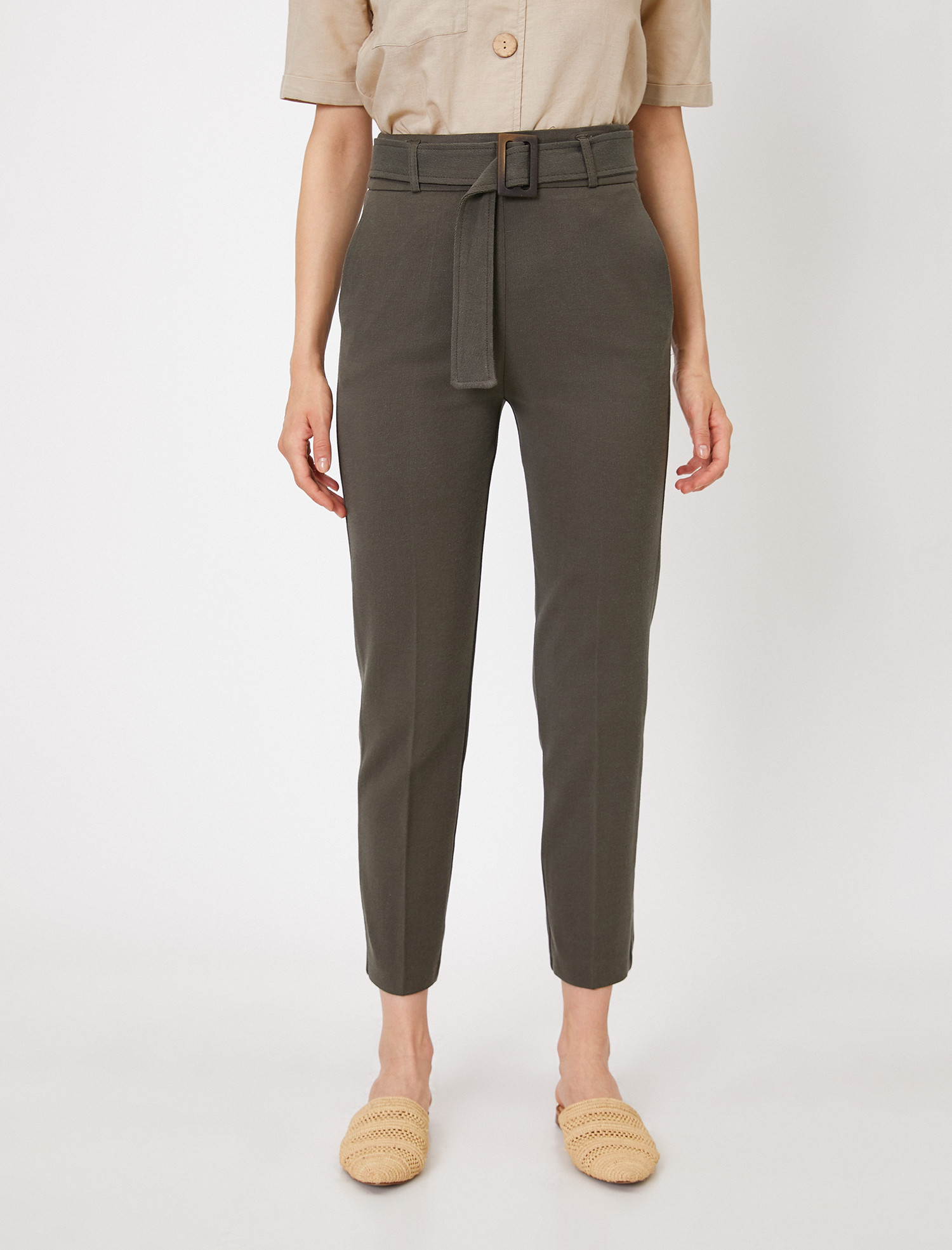 

Брюки Koton 0KAK42063UW-890  Khaki, Брюки Koton 0KAK42063UW-890 38 Khaki