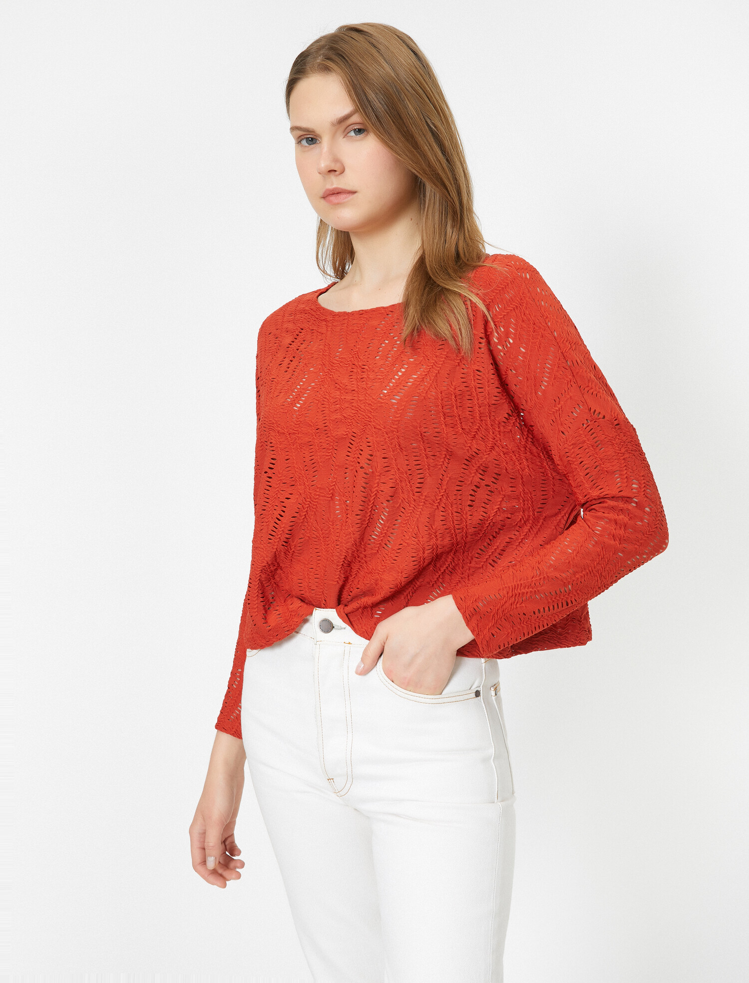 

Лонгслив Koton 0KAK13523EK-200  Orange, Лонгслив Koton 0KAK13523EK-200 S Orange