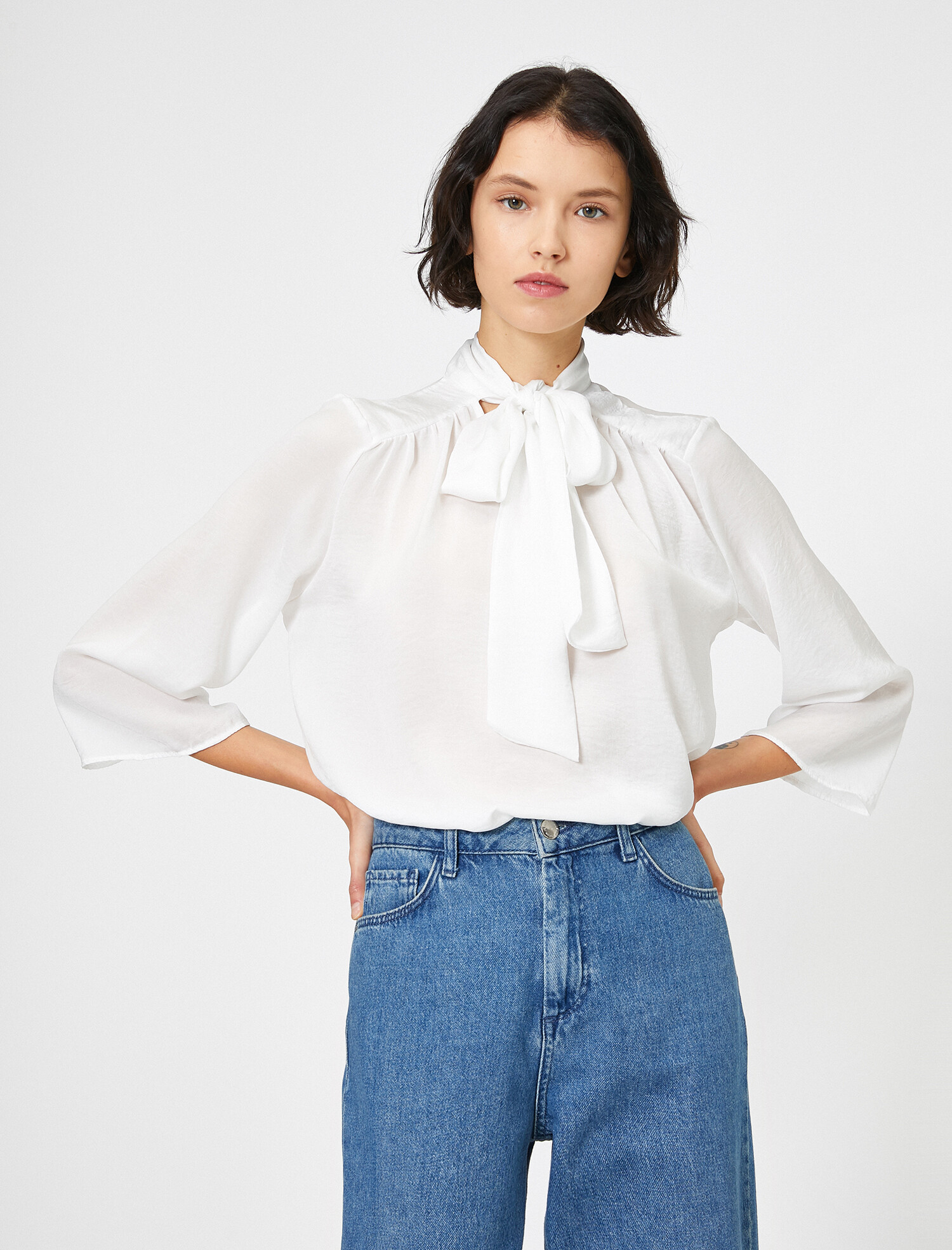 

Блузка Koton 0KAK68719PW-001 34 Off White