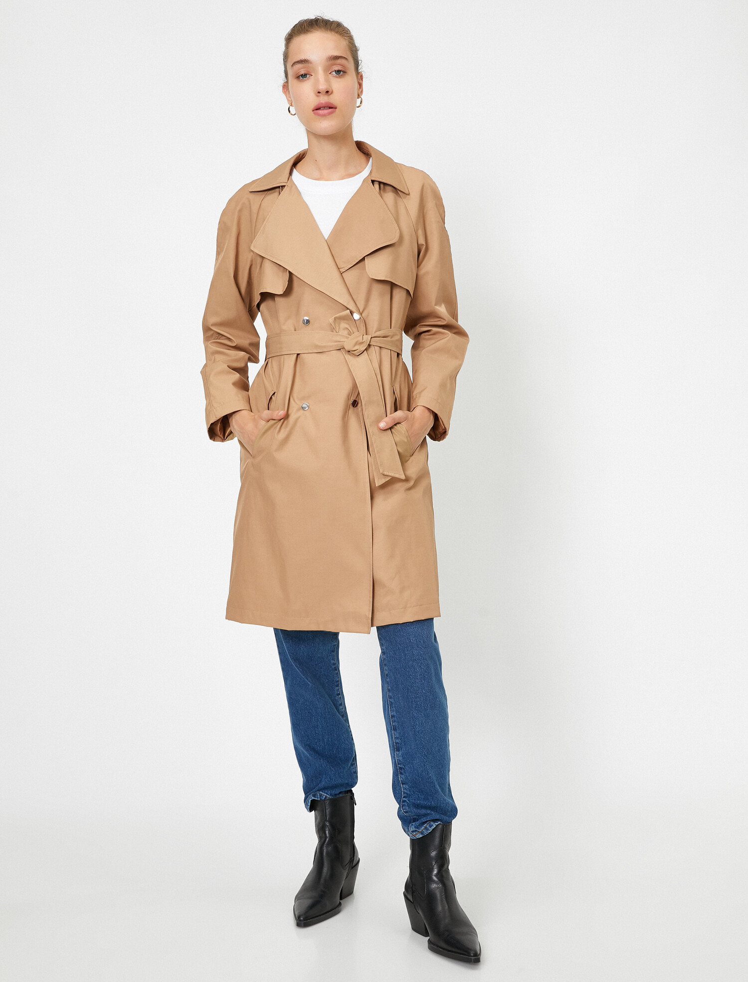 

Тренч Koton 0KAK06003EW-104 38 Camel