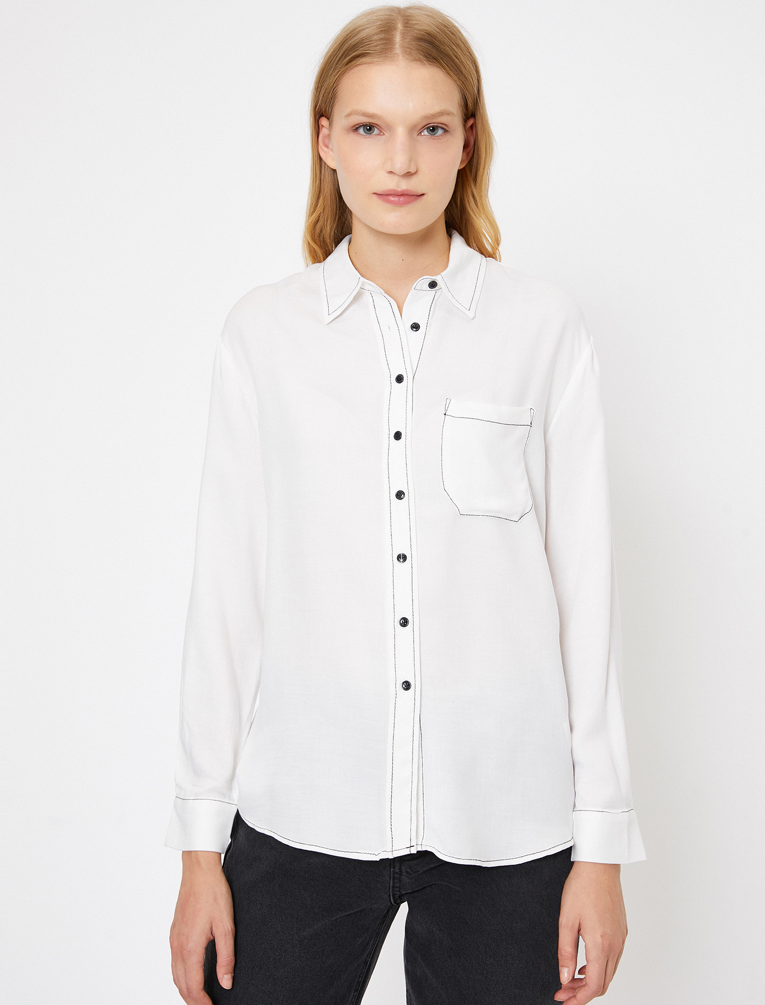 

Рубашка Koton 0KAK68737PW-001 36 Off White