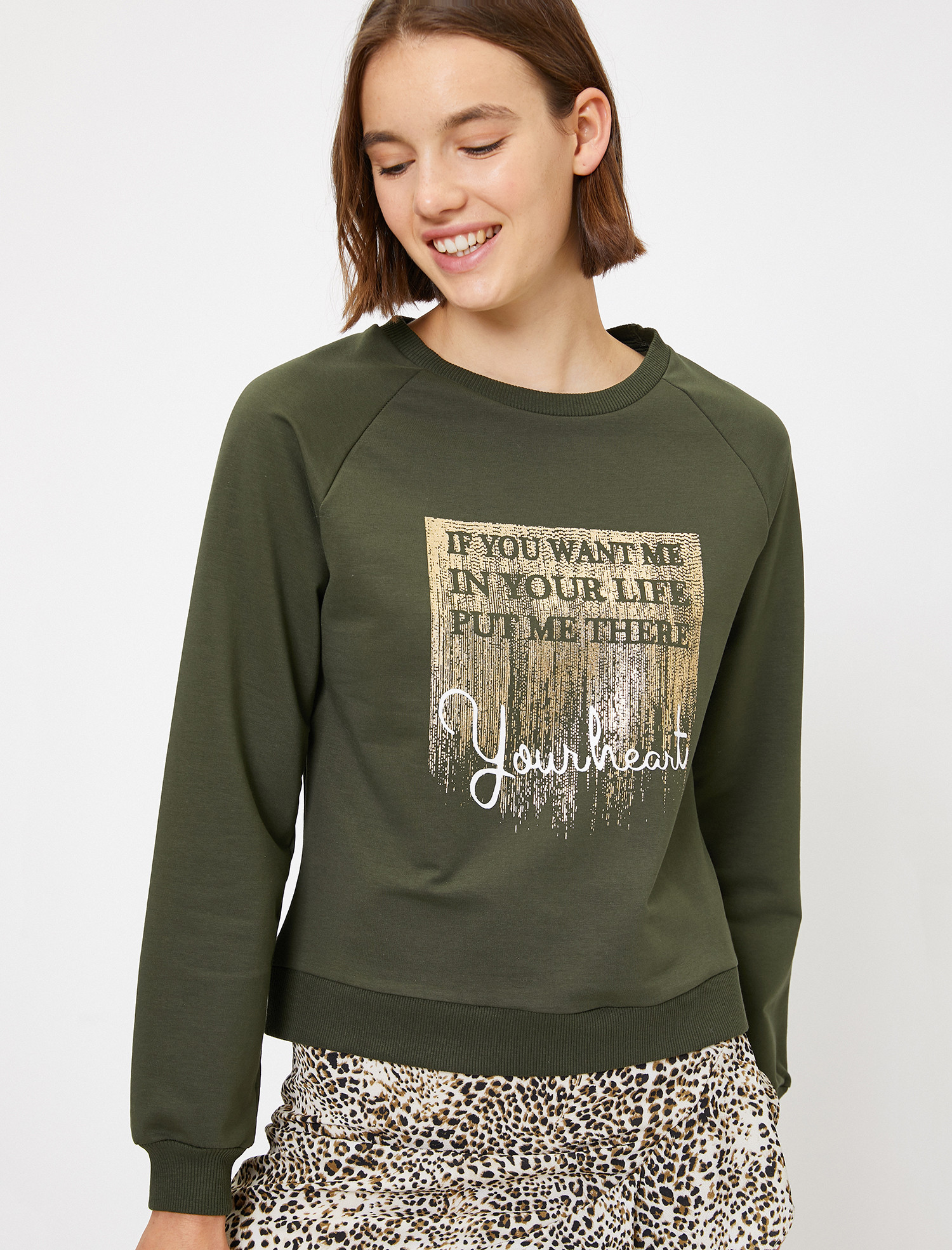 

Свитшот Koton 0KAK13686EK-801 L Khaki