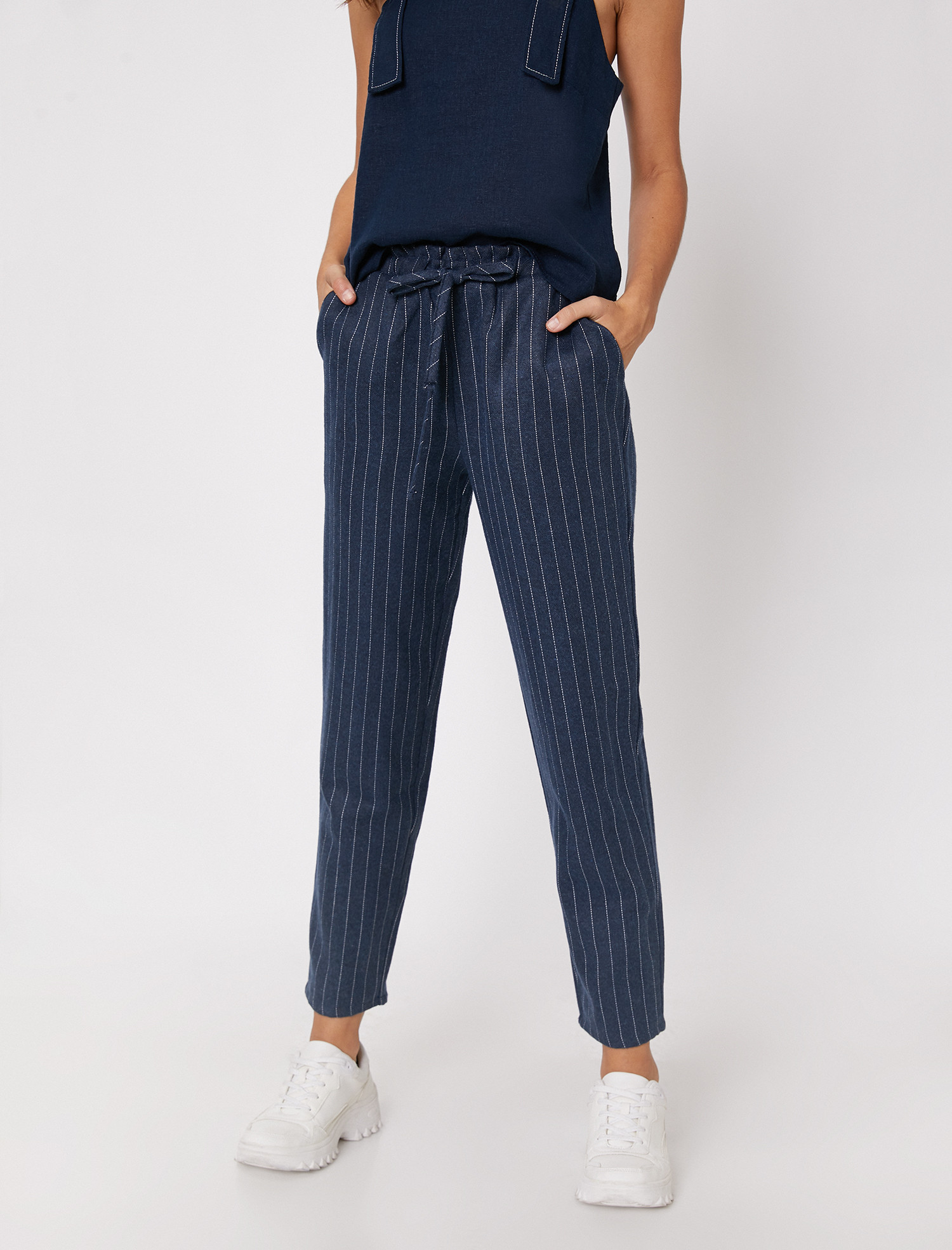 

Брюки Koton 0KAL48369IW-O55 42 Marine Stripe