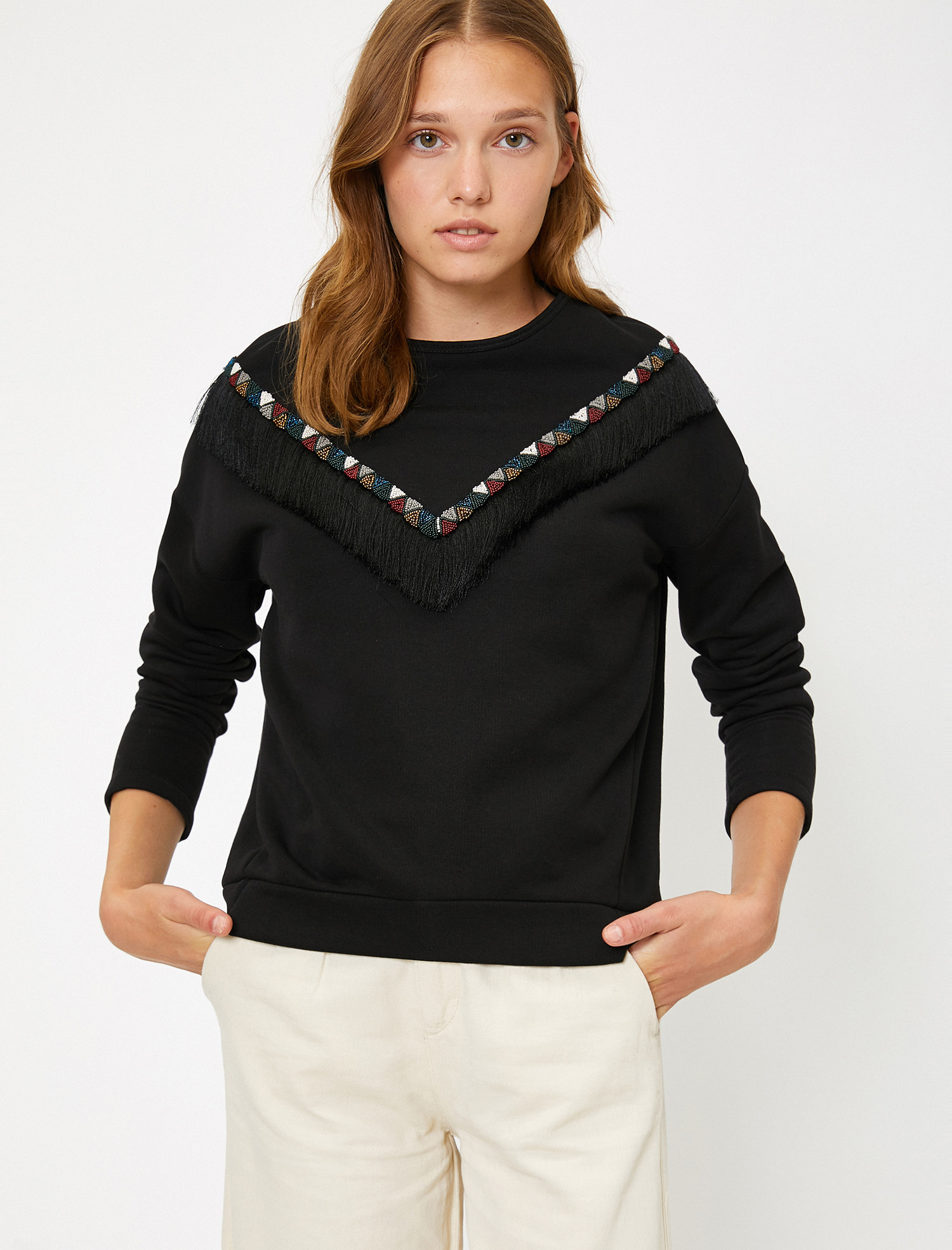 

Свитшот Koton 0KAK13931EK-999  Black, Свитшот Koton 0KAK13931EK-999 XL Black