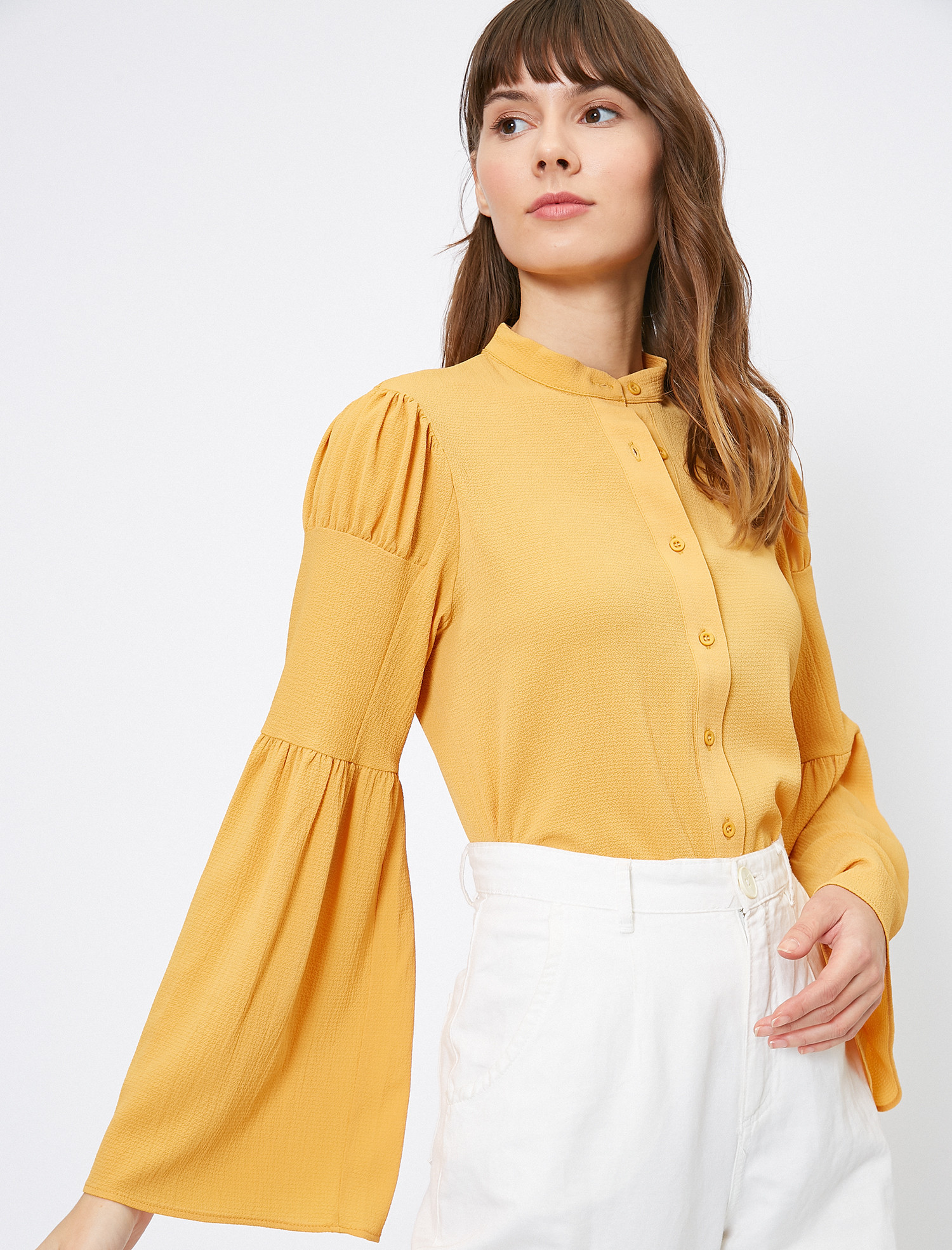 

Блузка Koton 0KAK63725EW-159 42 Mustard