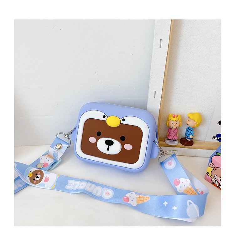 

Силиконовая сумочка Blue Bear Q Uncle Коричнево-Голубой 12X4X10 cm (QMBB)