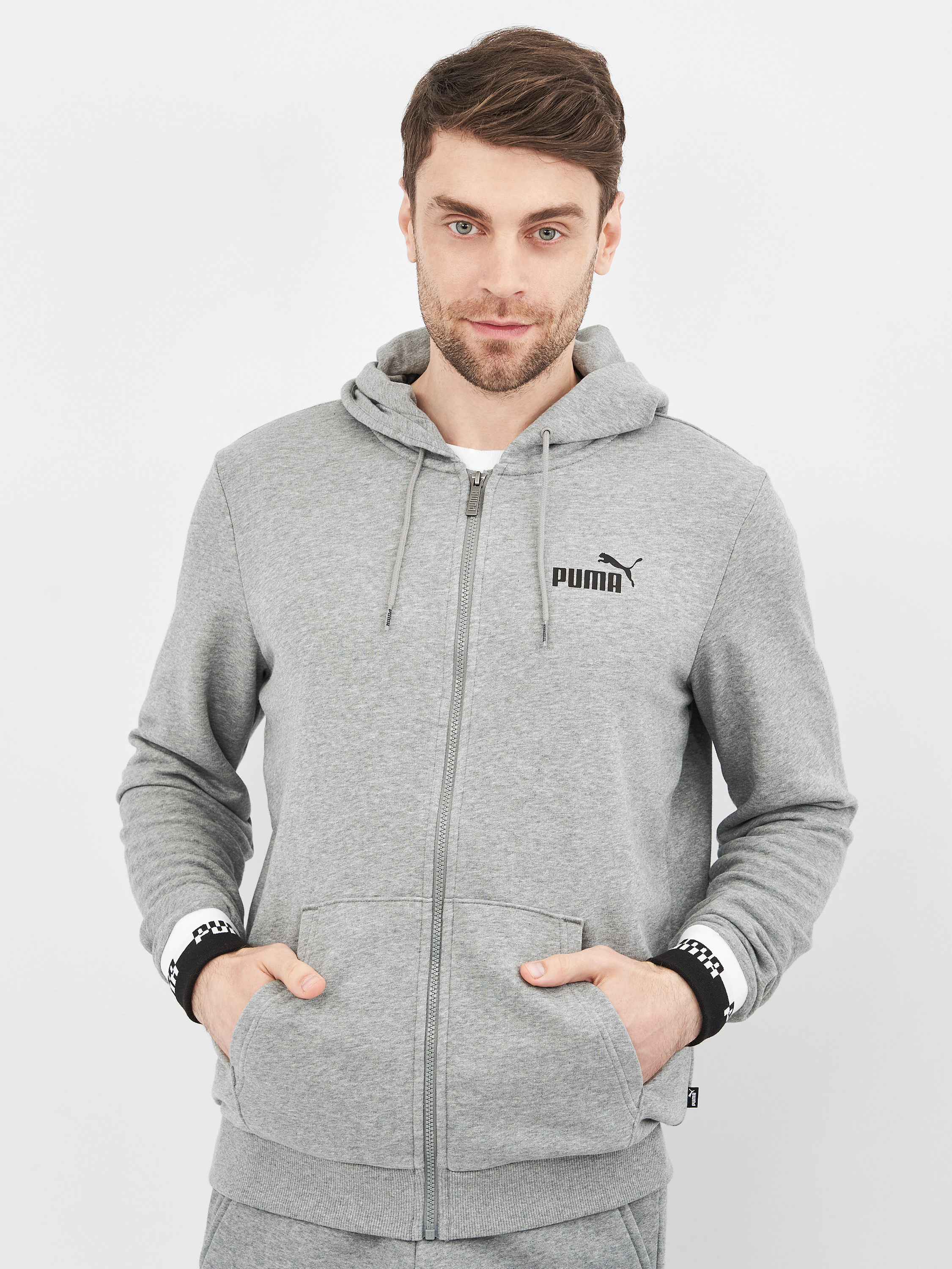

Толстовка Puma Amplified Fz Hoodie 58578503 S Medium Gray Heather