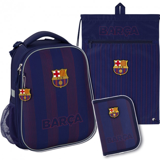 

Школьный набор рюкзак + пенал + сумка для обуви FC Barcelona 16л (SET_BC20-531M)