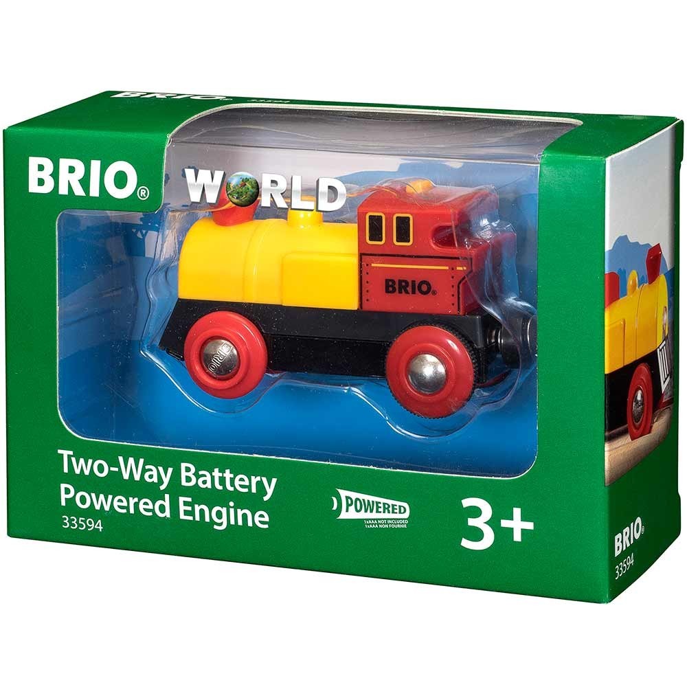 

Паровоз для железной дороги BRIO на батарейках (желто-красный) (33594)