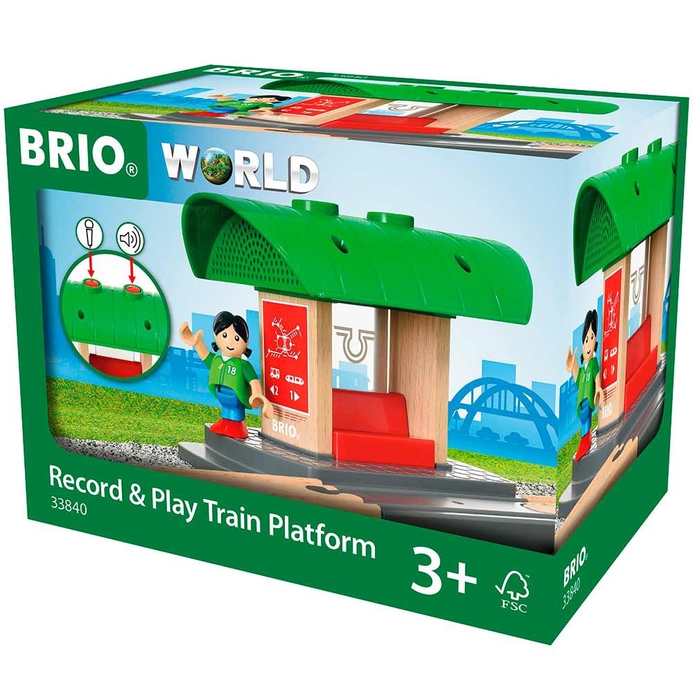 

Мини станция для железной дороги BRIO со звукозаписью (33840)