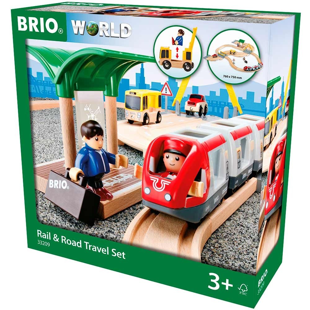 

Детская железная дорога BRIO c переездом и станцией (33209)