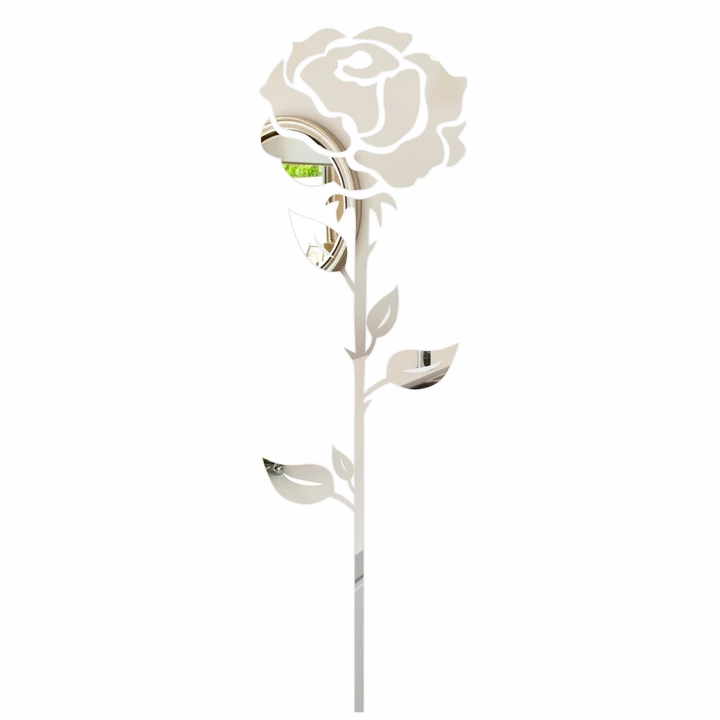 

Наклейка на стену акриловая зеркальная Rose 150 см FLEXISTYLE декоративное зеркало