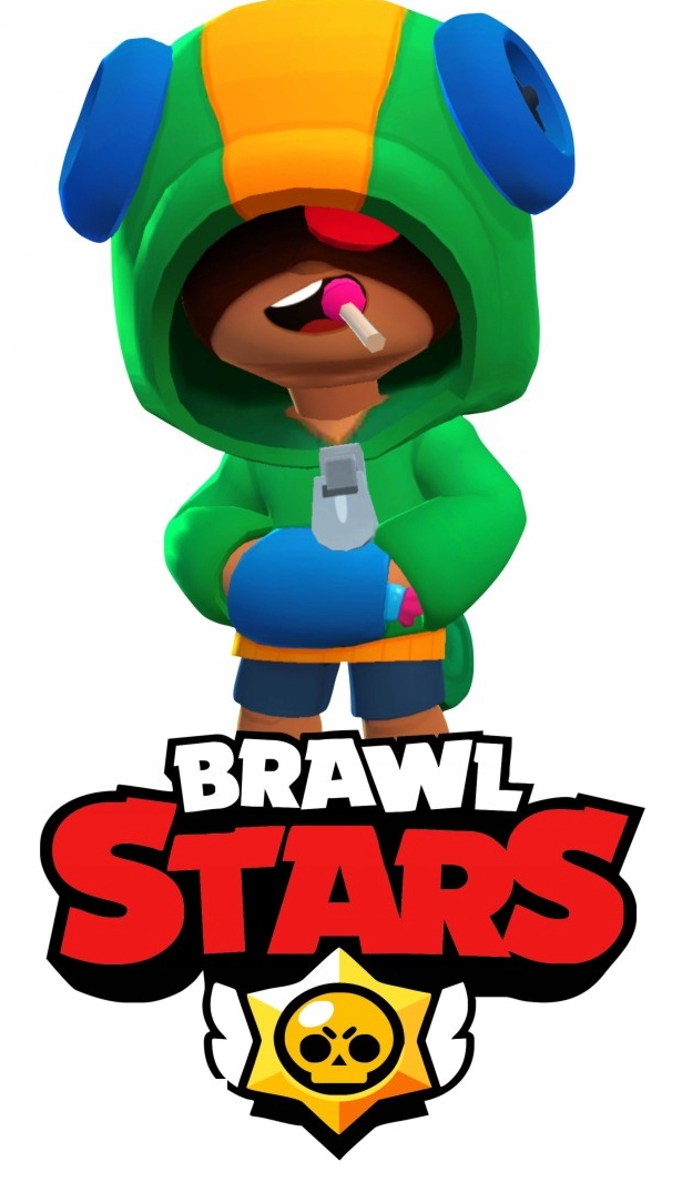 

Наклейка для интерьера Brawl Star детская, стикер высота 70 см Леон Oracal (BST-8)