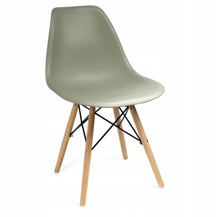 

Обеденный Стул JUMI Серый (Польша) в Скандинавском Стиле EPC DSW Eames Plastic Chair