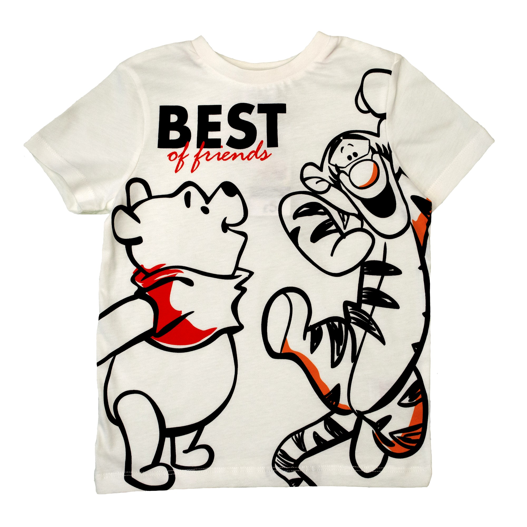 

Футболка с коротким рукавом для мальчика ( 1 шт ) George белая с героями мультфильма Винии-Пух 4-5 лет (104-110см) 1400