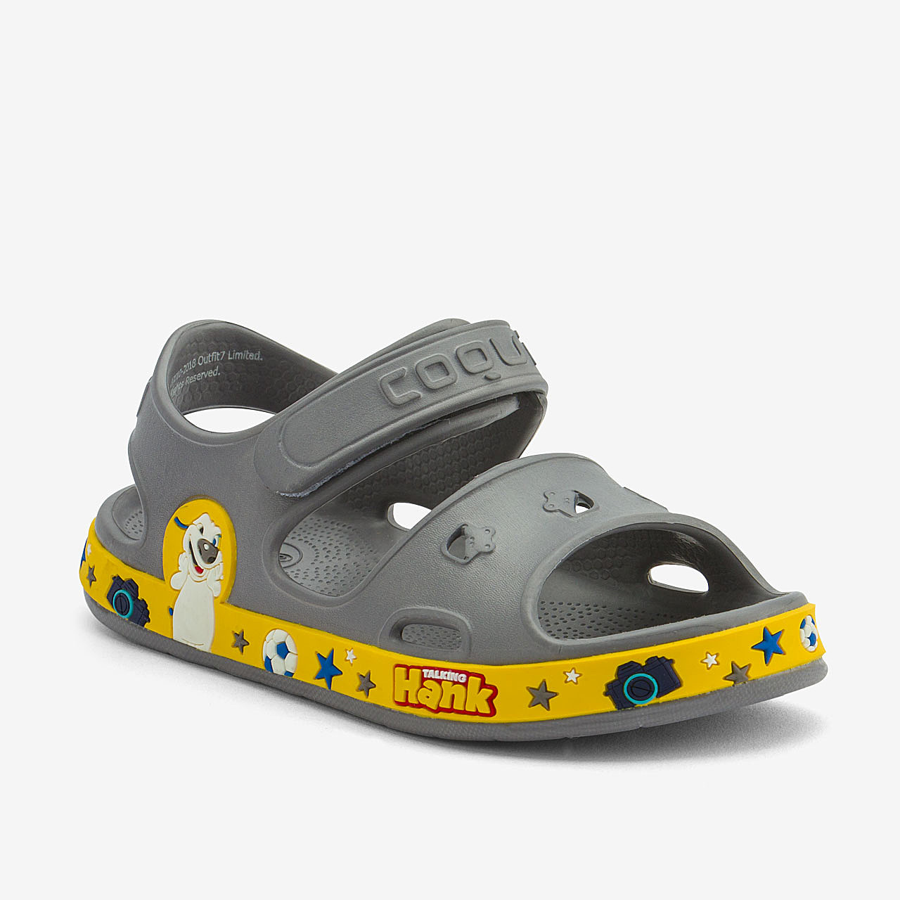 

Сандалии Coqui 8851 Fobee Talking Tom And Friends 21/22 14 см Dk. grey/Amber yellow (8851_21/22_Dk. grey/Am)