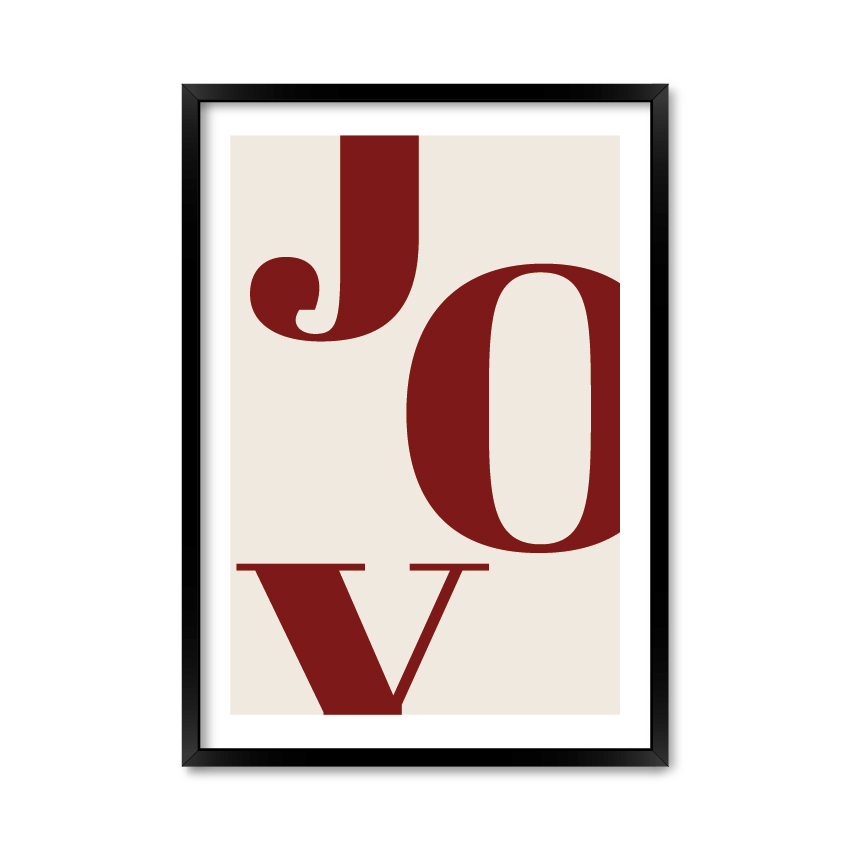 

Постер "Joy" без стекла 42 x 59.4 см в чёрной рамке