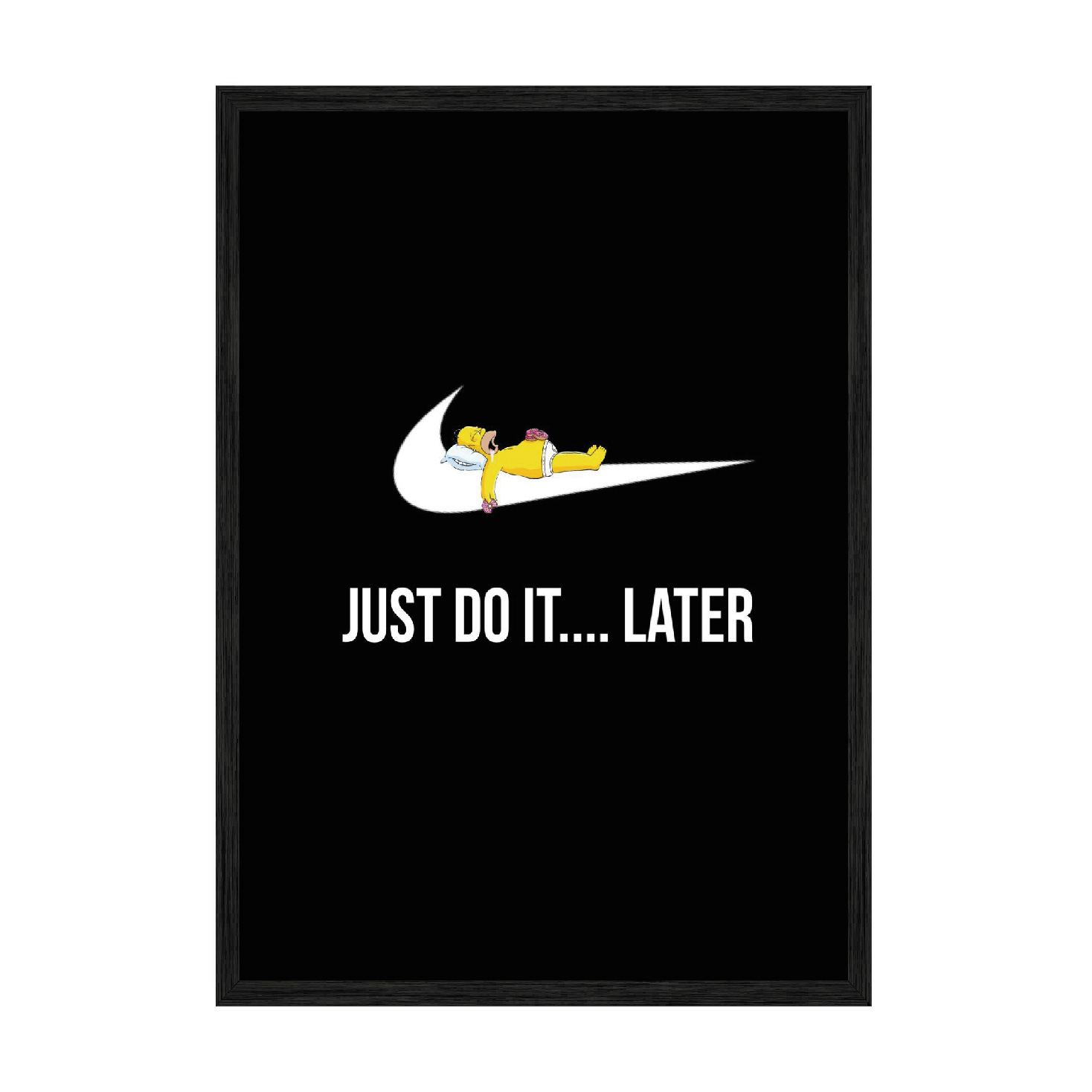 

Постер "Do it ... Later" с антибликовым стеклом 29.7 x 42 см в чёрной рамке