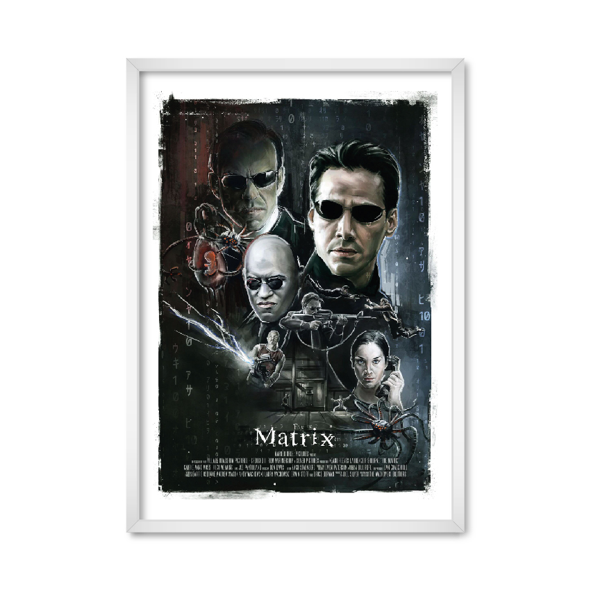 

Постер "The Matrix" с антибликовым стеклом 29.7 x 42 см в белой рамке