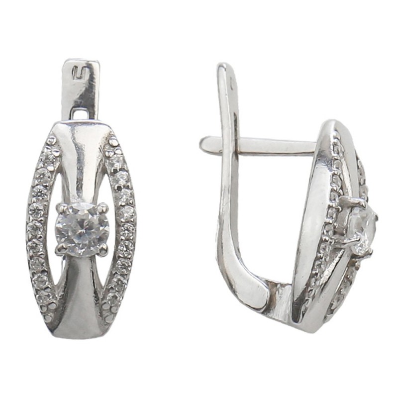 

Серьги из серебра 2795/9р-CZ-10