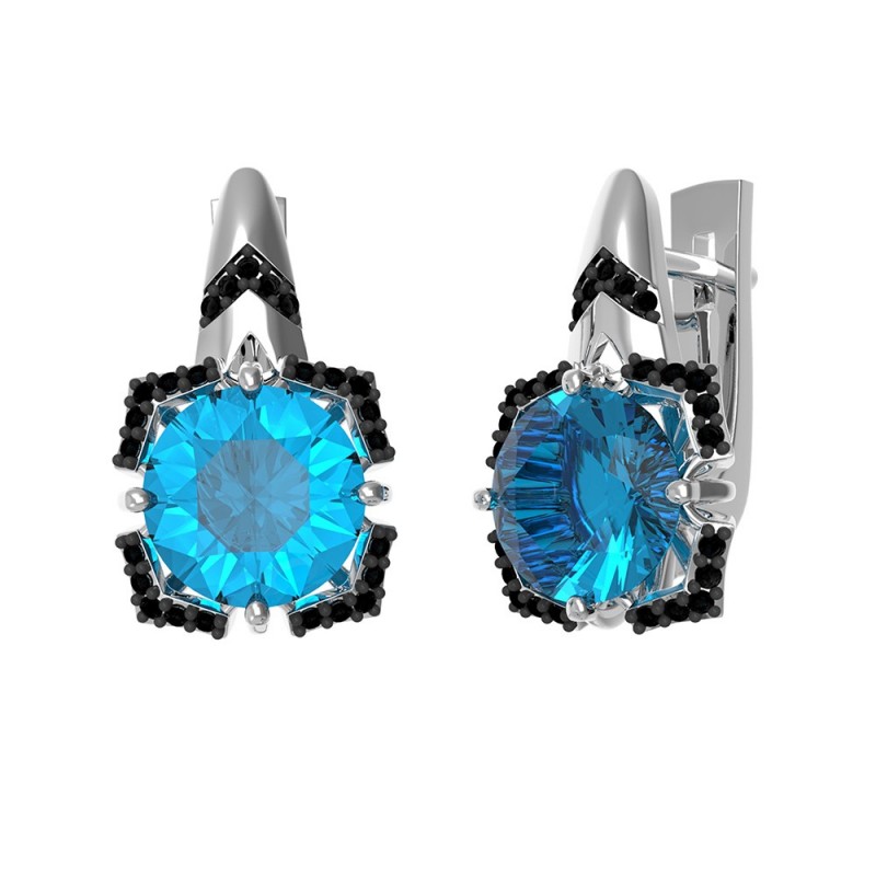 

Серьги из серебра 2071/1р-QLB-10