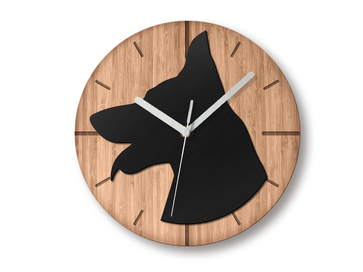 

Настенные часы деревянные DECOTIA Lovely Dogs Bamboo