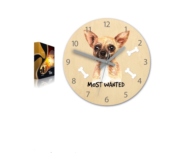 

Настенные часы деревянные для детской комнаты Modern Clock Dog