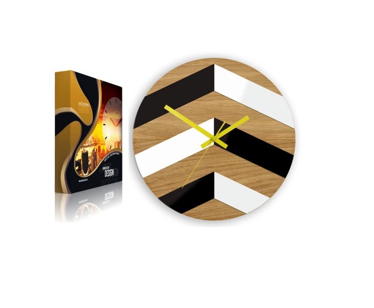 

Настенные часы деревянные Modern Clock Зигзаг