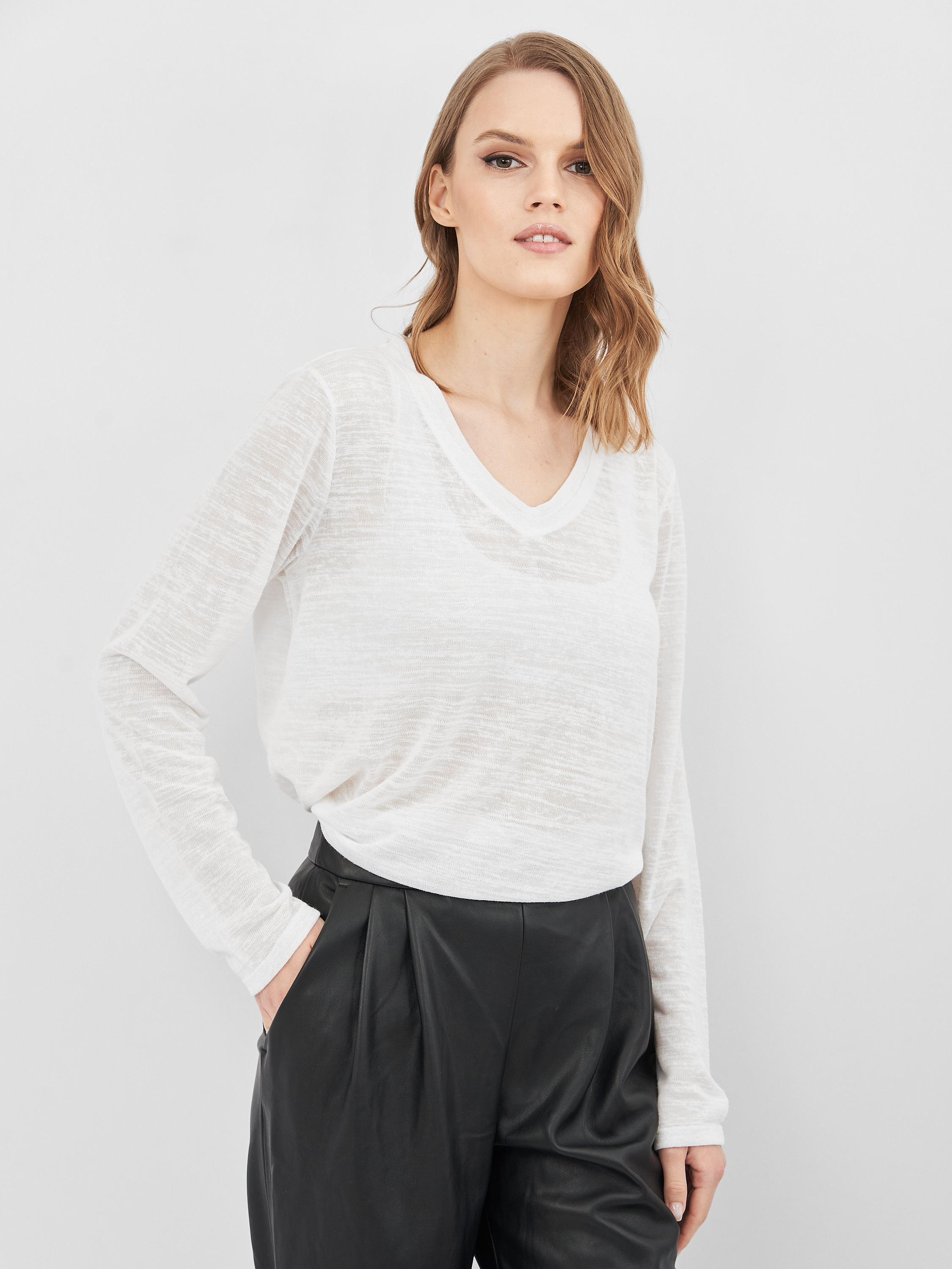 

Лонгслив Koton 7KAK12460YK L White
