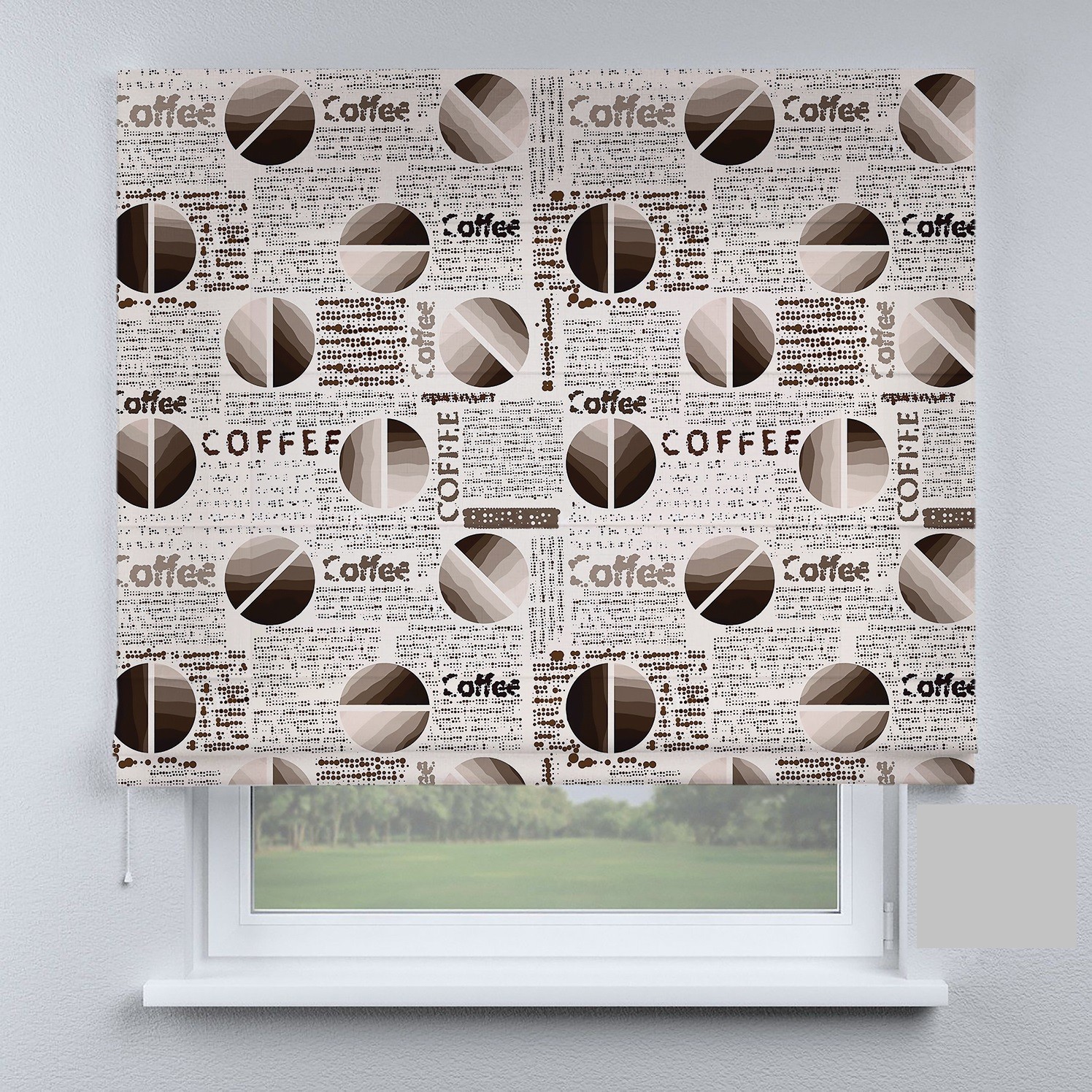 

Римские шторы DECOLIV кофейные 50*170 см