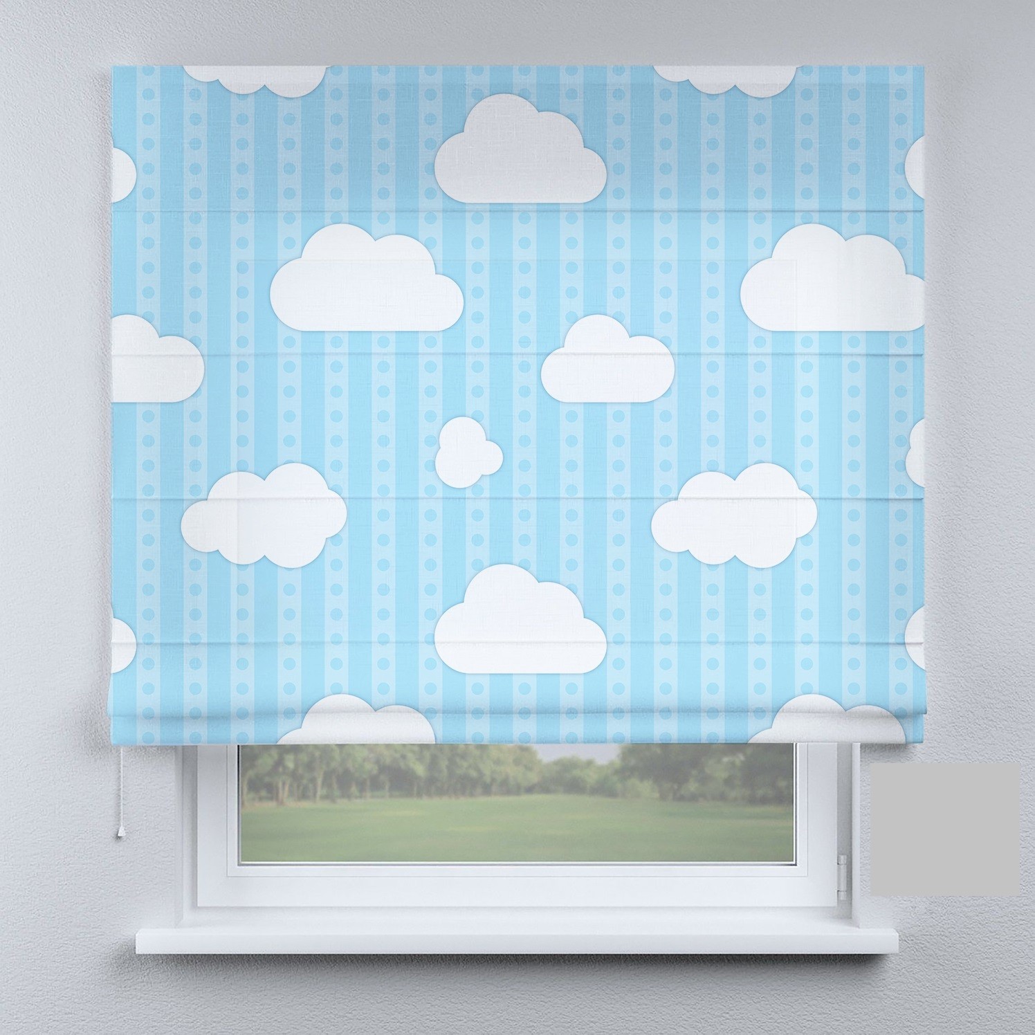 

Римские шторы DECOLIV белые тучки на голубом фоне 170*170 см