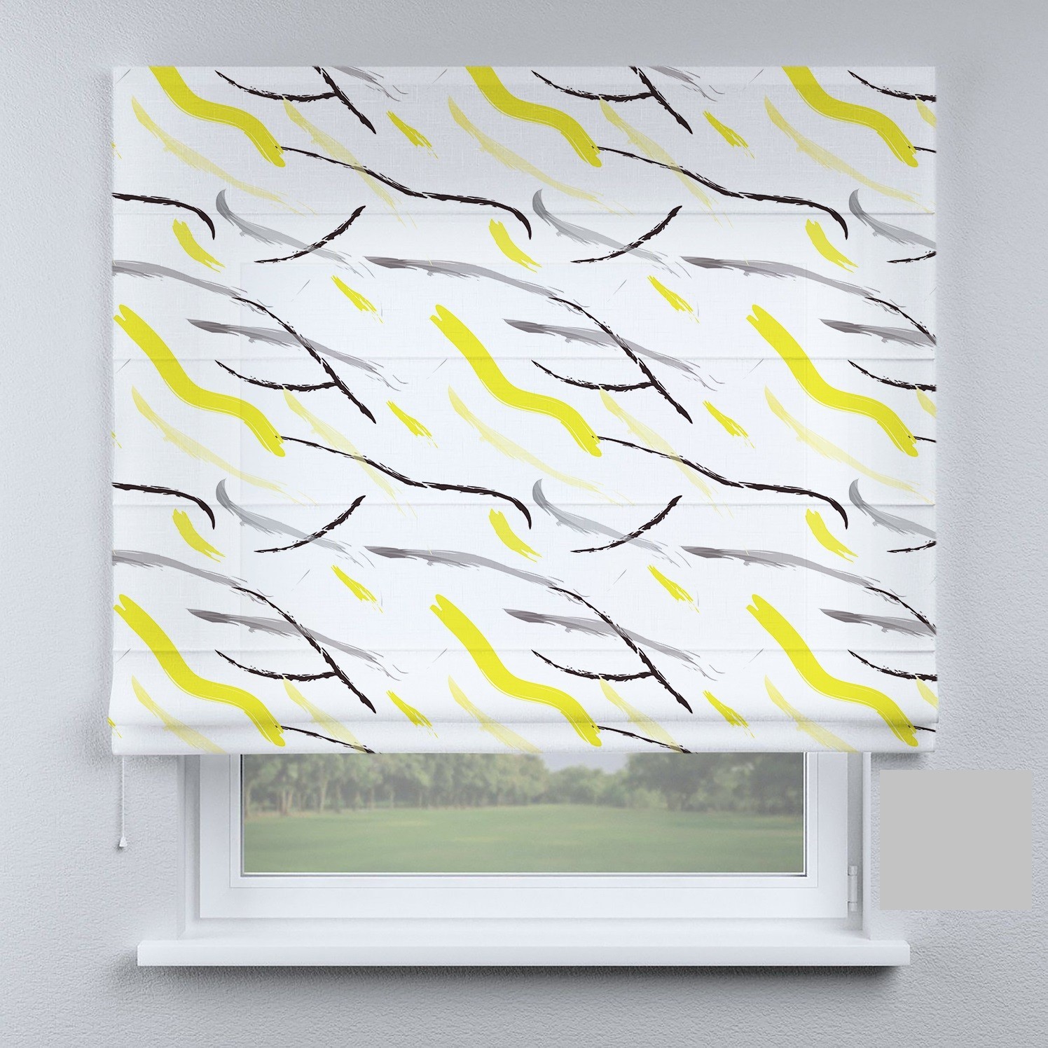 

Римские шторы DECOLIV полосы желтые 250*170 см