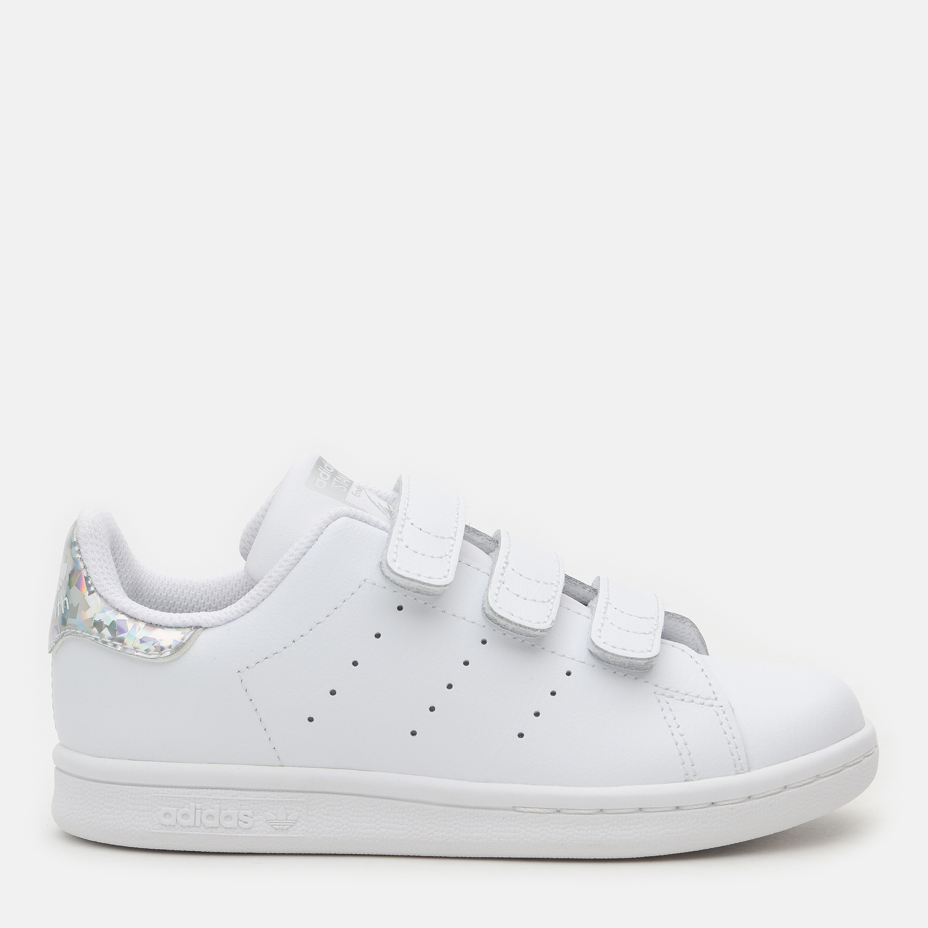 

Кеды детские кожаные Adidas Originals Stan Smith Cf C EE8484 30 17.8 см Ftwwht/Ftwwht/Cblack