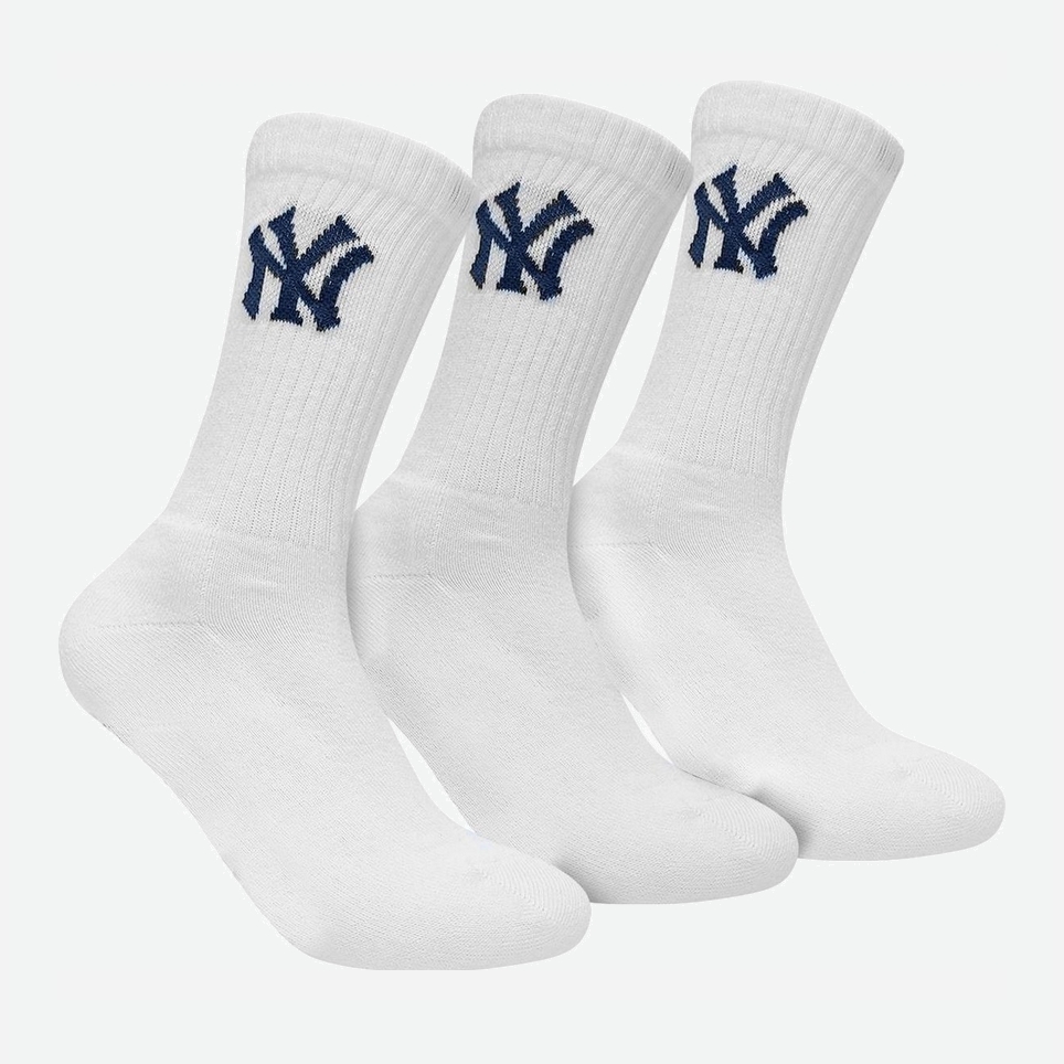 

Носки New York Yankees 3 pk Crew 15100002-1001 31-34 р 3 пары Белые