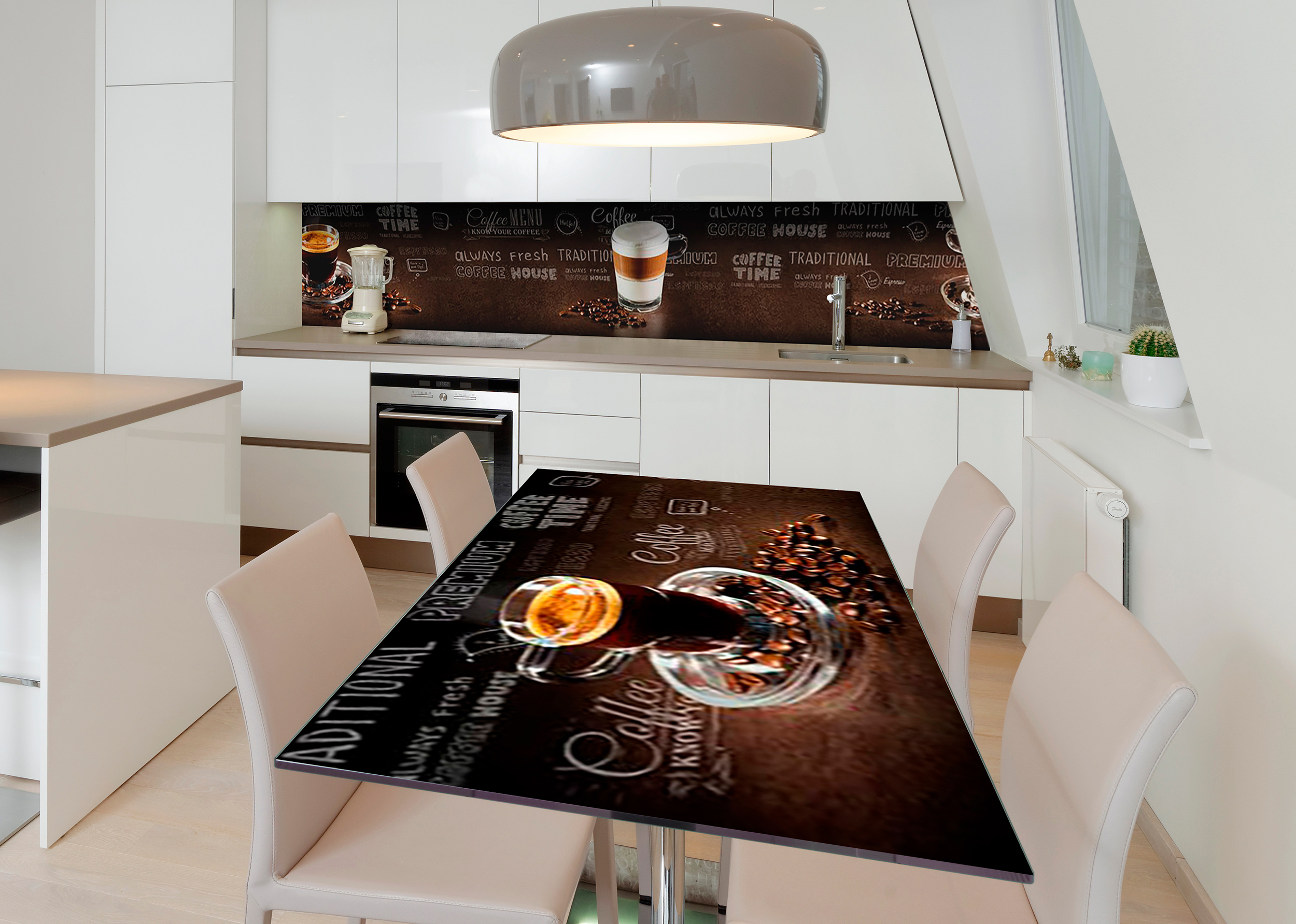 Акция на Виниловая 3D наклейка на стол Zatarga Латте макиато 650х1200 мм (Z183163/1st) от Rozetka UA
