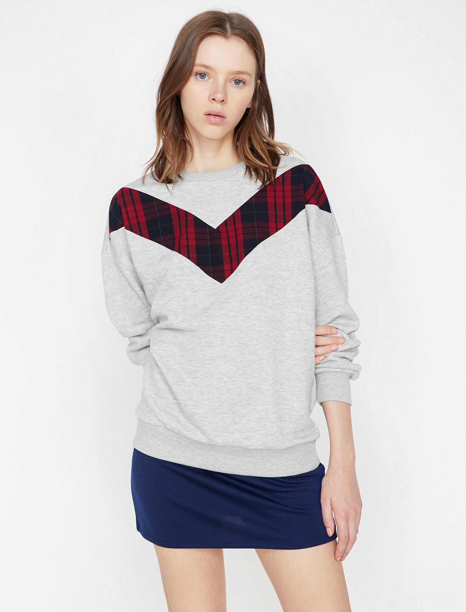 

Свитшот Koton 9KAL16344IK-08A XL Grey Design