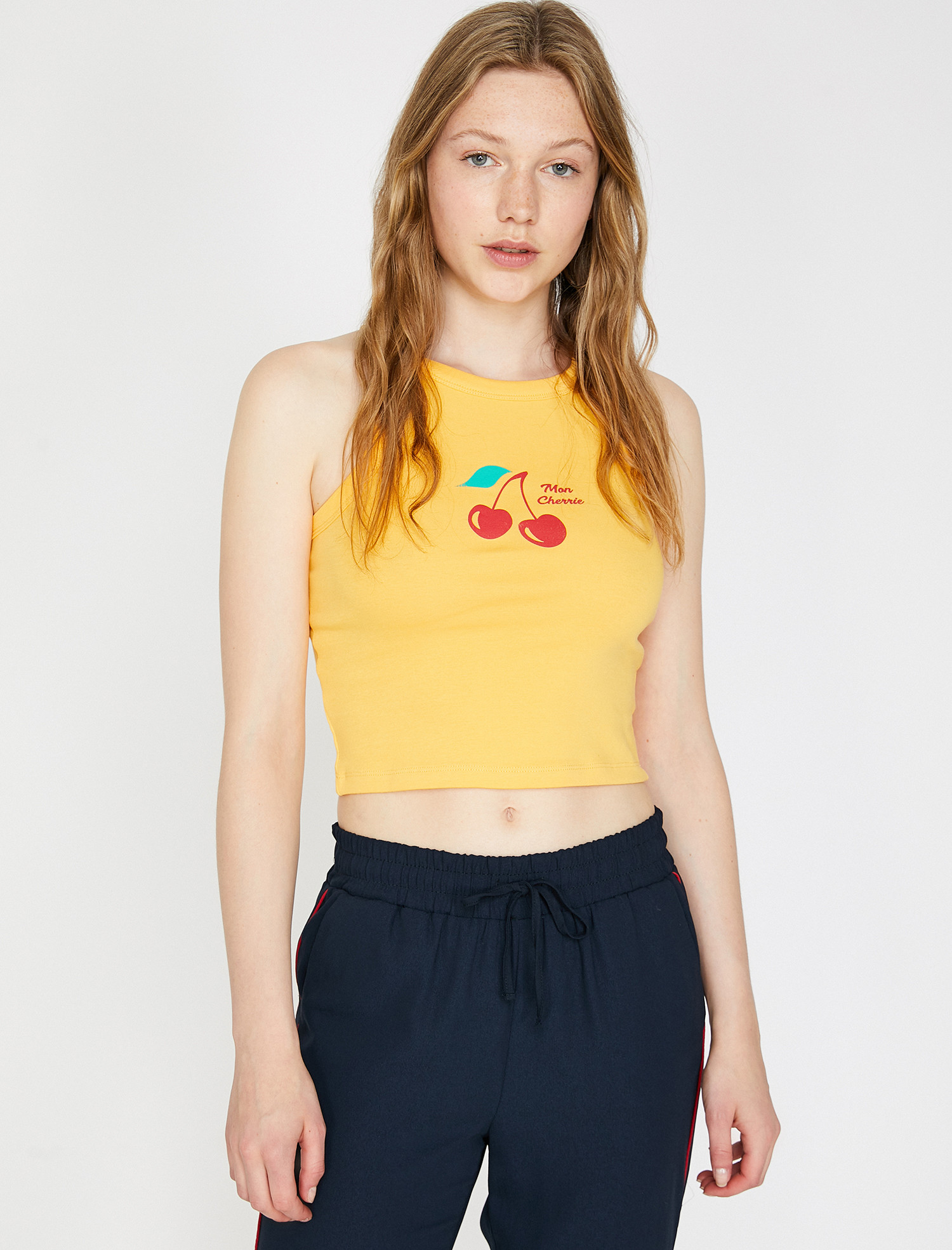 

Топ Koton 9YAL38075OK-170 L Yellow