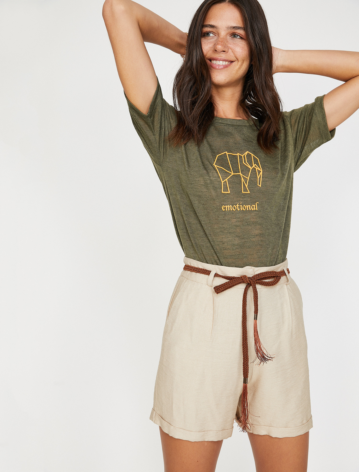 

Футболка Koton 9YAL18470IK-877 L D.Khaki